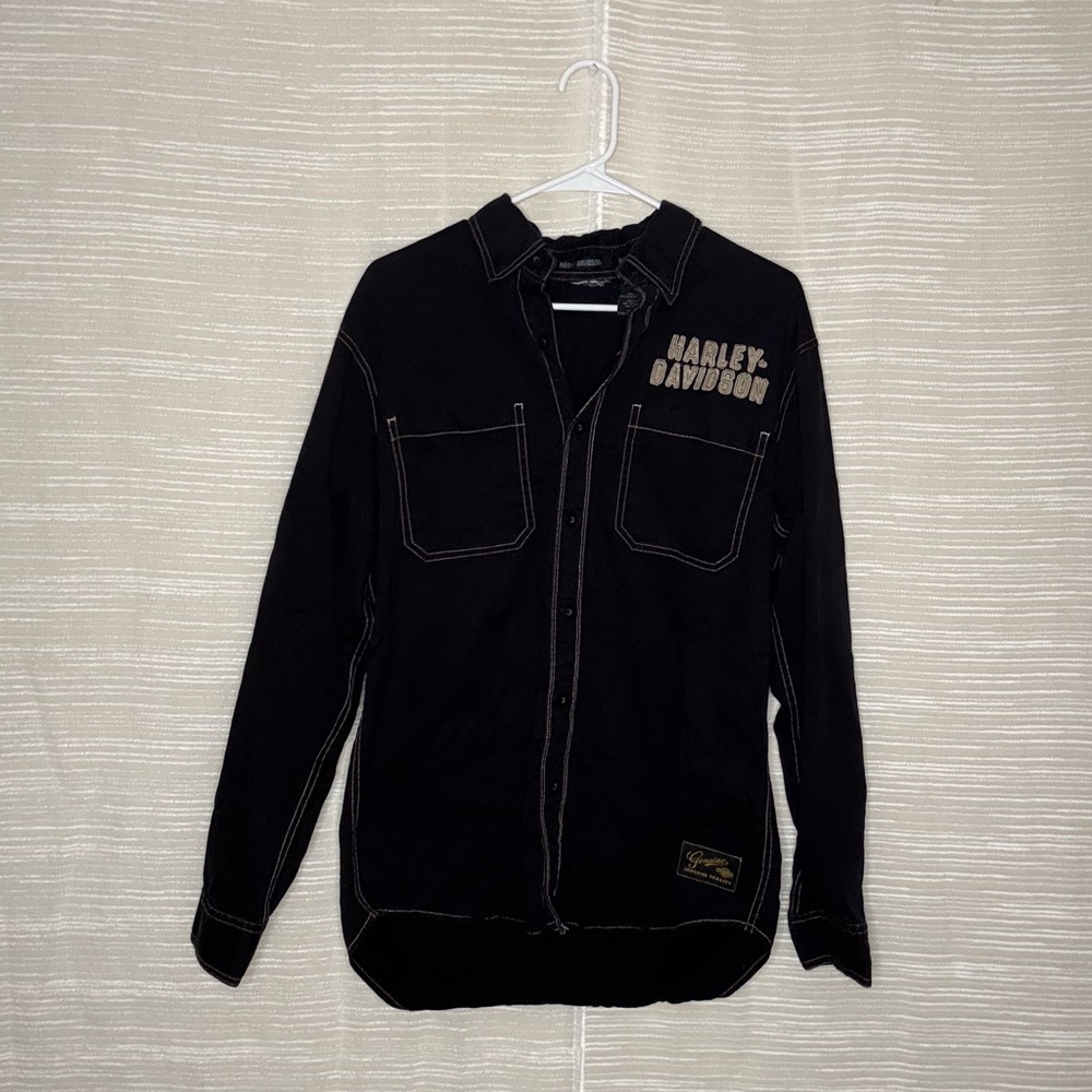 Genuine Harley Davidson Black Eagle Men’s Size M Long Sleeve